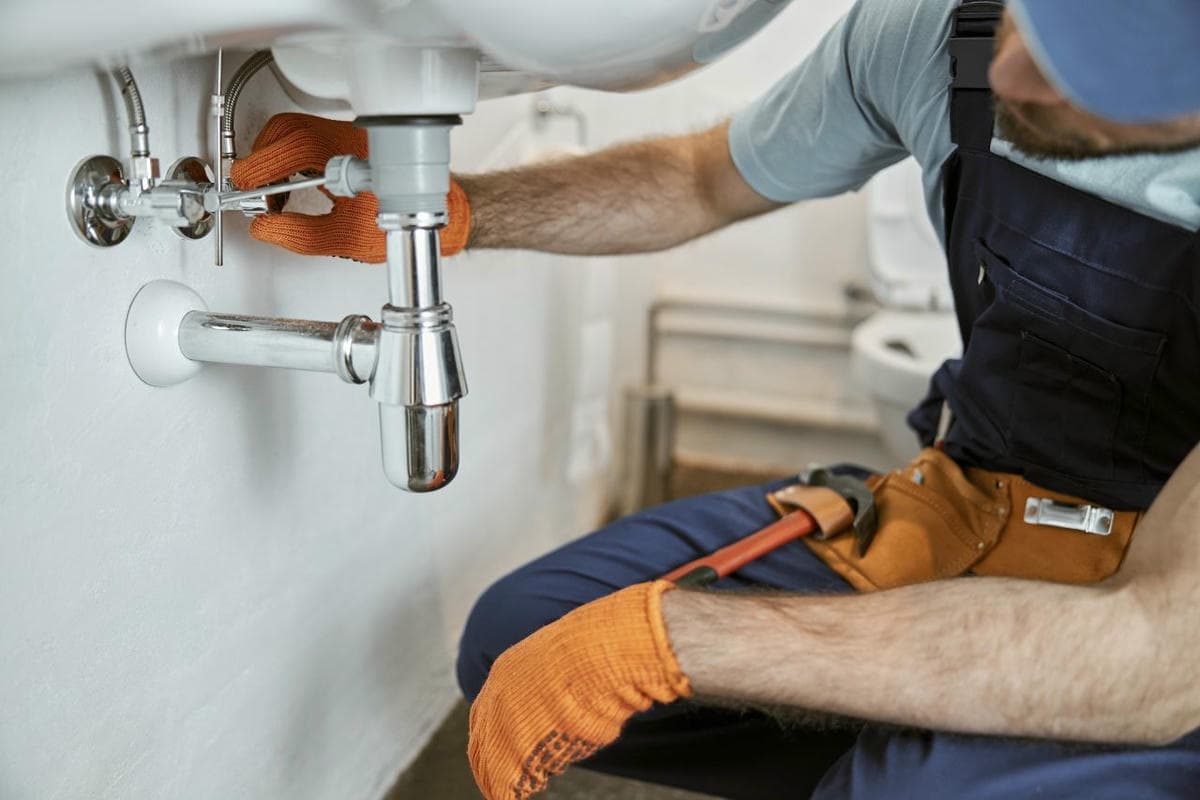 Lavabo sifonu ve boru bağlantısının kontrolü