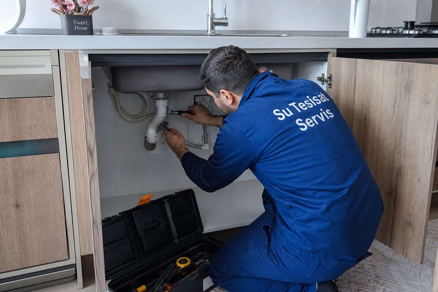 Eviye altındaki boru ve sifon bağlantıları